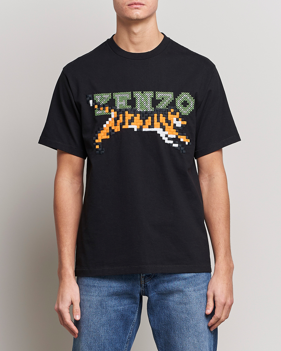 Herr | Kortärmade t-shirts | KENZO | Pixel Oversize T-Shirt Black
