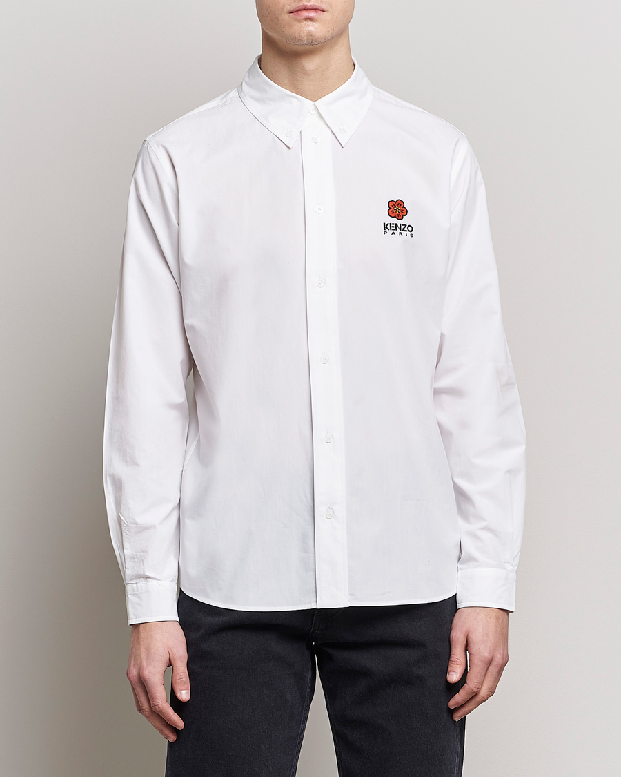 Herr | KENZO | KENZO | Boke Flower Crest Casual Shirt White