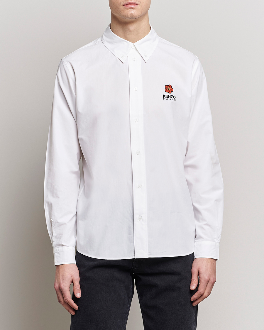 Herr | Skjortor | KENZO | Boke Flower Crest Casual Shirt White