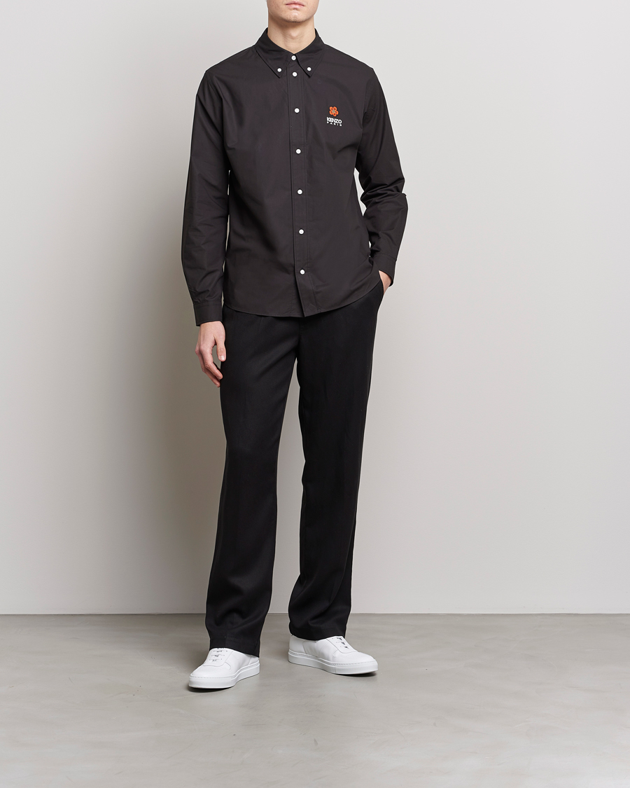 Herr | Skjortor | KENZO | Boke Flower Crest Casual Shirt Black