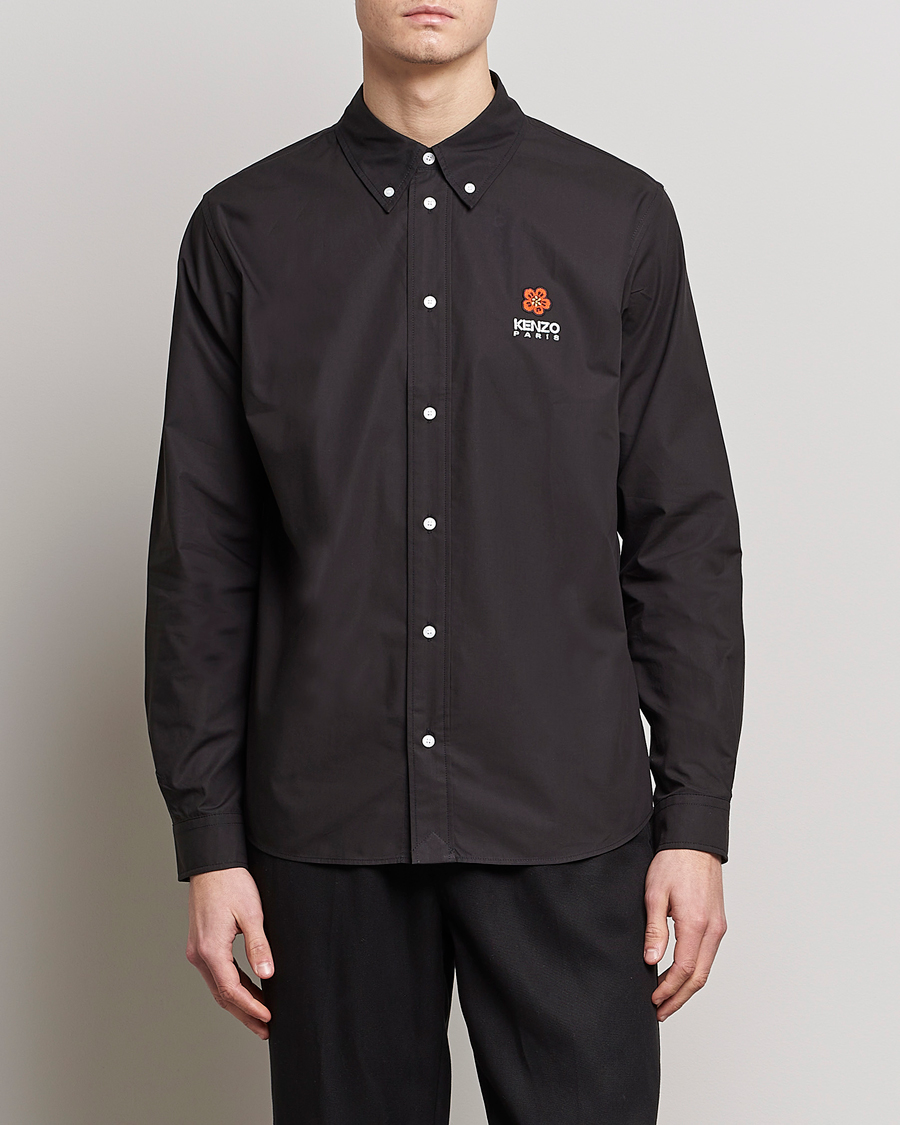 Herr | Skjortor | KENZO | Boke Flower Crest Casual Shirt Black