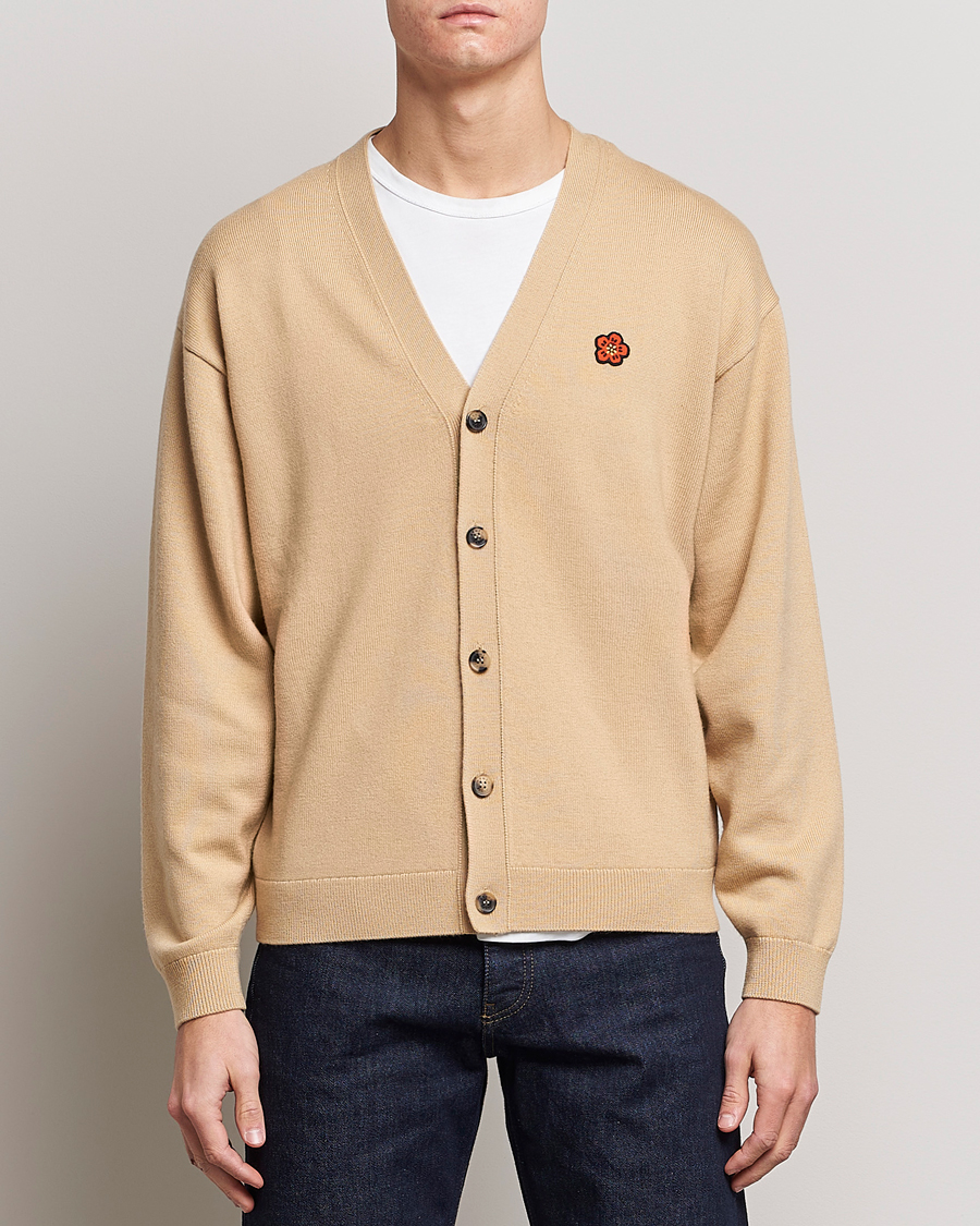 Herr | KENZO | KENZO | Boke Flower Crest Cardigan Beige