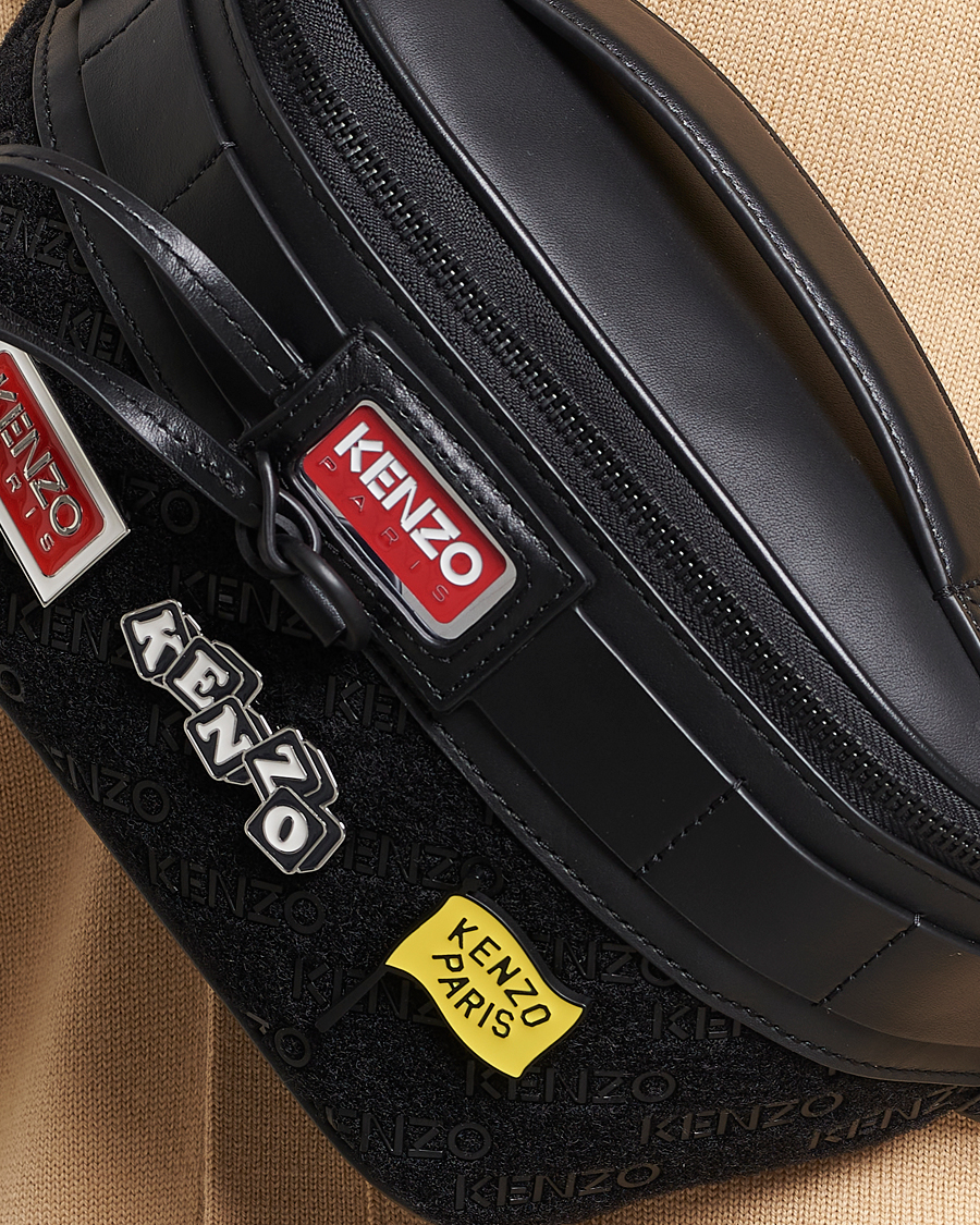 Herr | KENZO Belt Leather Bag Black | KENZO | Belt Leather Bag Black