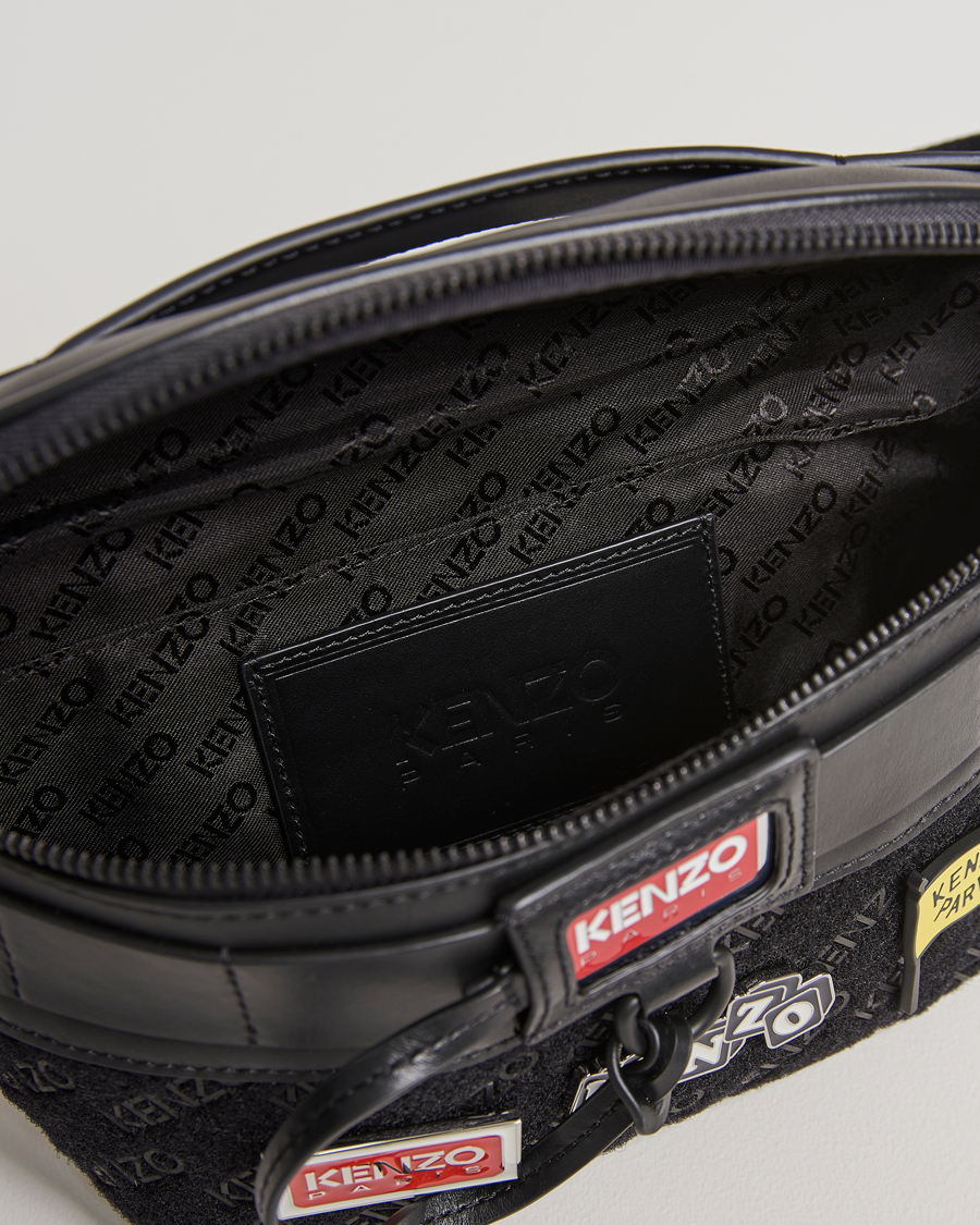 Herr | KENZO Belt Leather Bag Black | KENZO | Belt Leather Bag Black