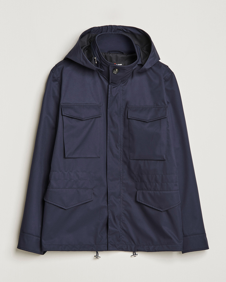 Herr | Jackor | Kiton | Nylon Field Jacket Navy