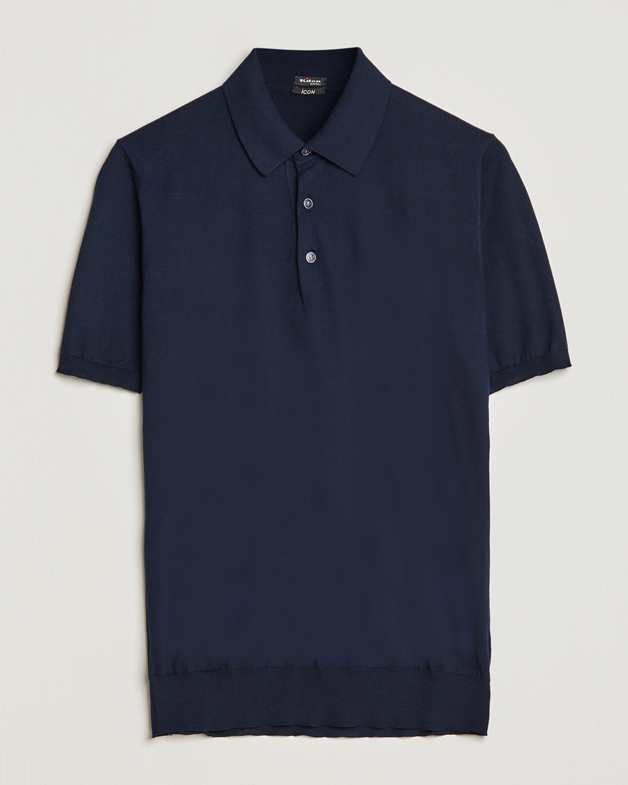 Herr | Pikéer | Kiton | Sea Island Cotton Polo Navy