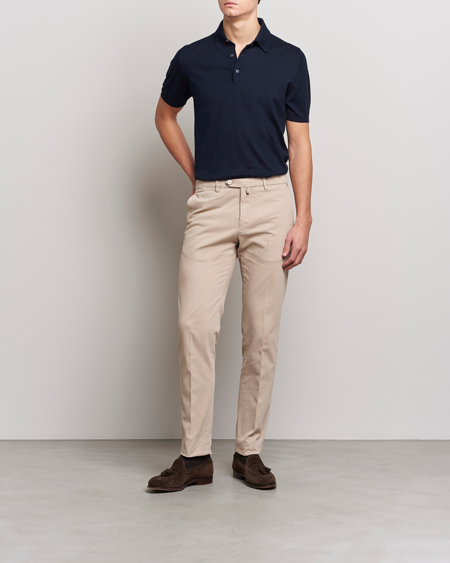 Herr | Pikéer | Kiton | Sea Island Cotton Polo Navy