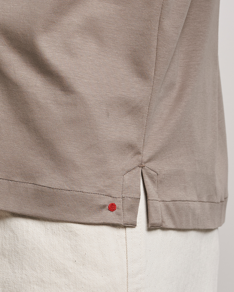 Herr | Skjortor | Kiton | Popover Shirt Beige