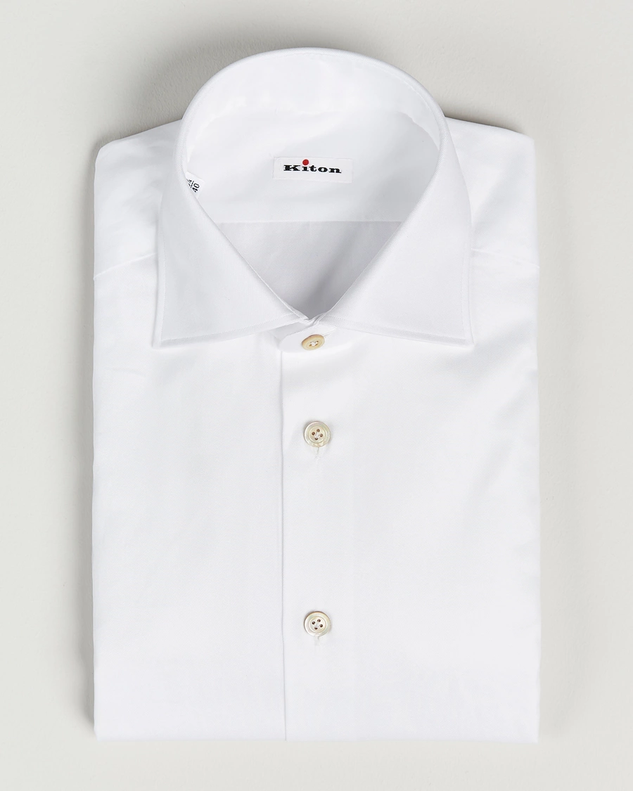 Herr | Skjortor | Kiton | Slim Fit Dress Shirt White