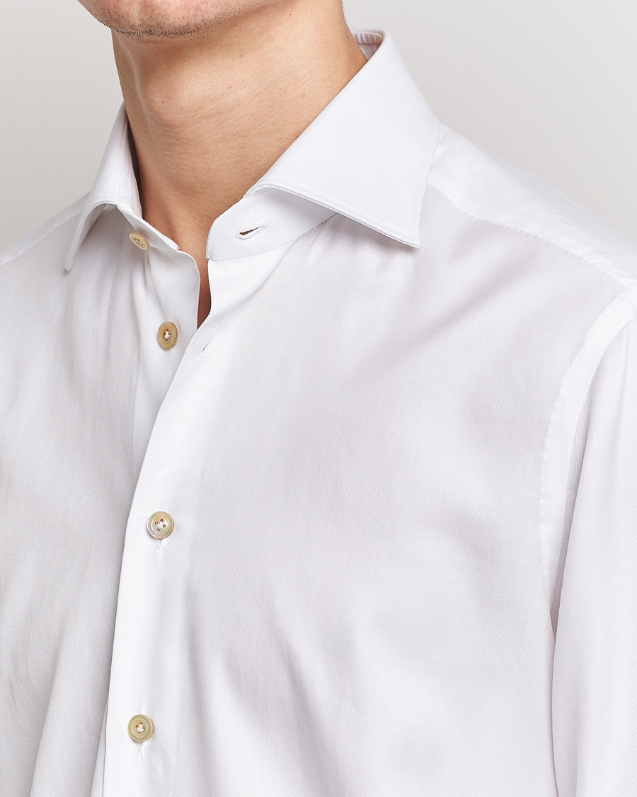 Herr | Skjortor | Kiton | Slim Fit Dress Shirt White
