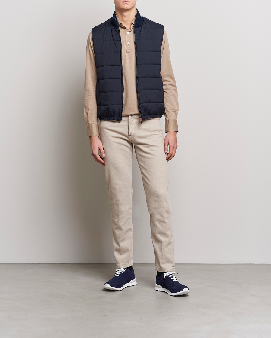 Herr | Byxor | Kiton | Kurabo 5-Pocket Pants Light Beige