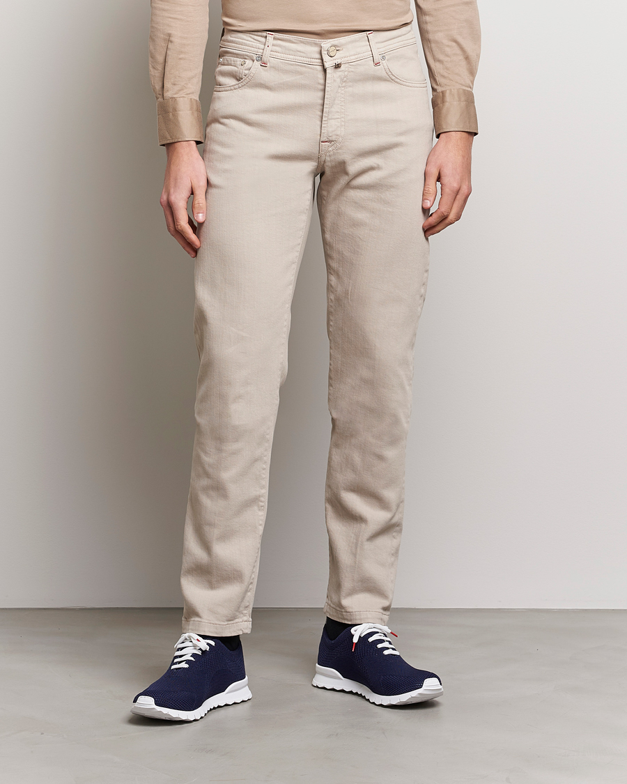 Herr | Byxor | Kiton | Kurabo 5-Pocket Pants Light Beige