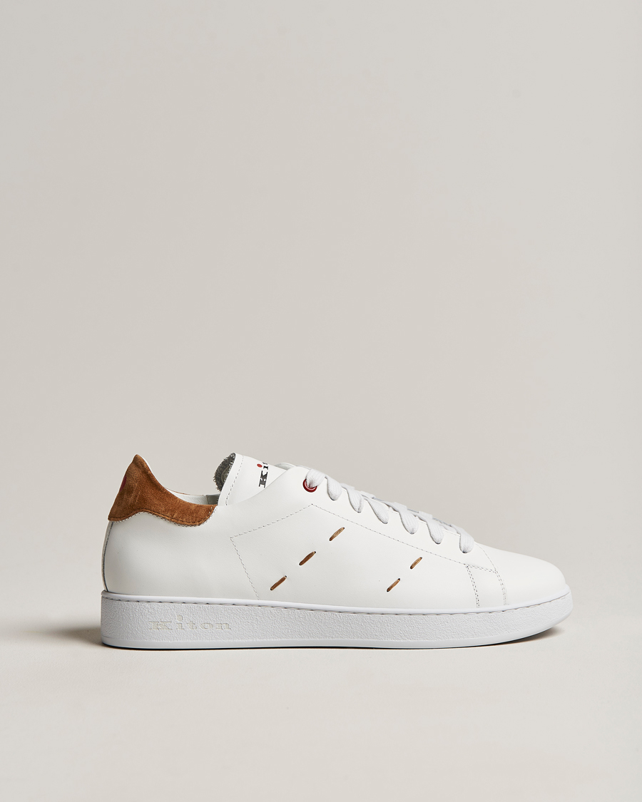 Herr | Kiton Plain Sneakers White Calf | Kiton | Plain Sneakers White Calf