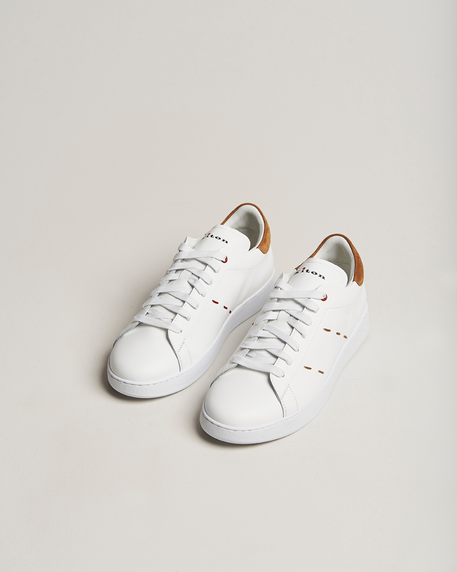 Herr | Kiton Plain Sneakers White Calf | Kiton | Plain Sneakers White Calf