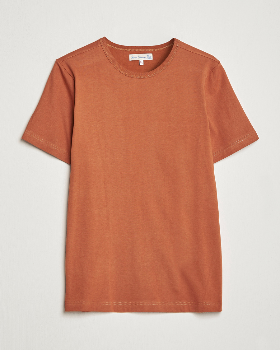 Herr | T-Shirts | Merz b. Schwanen | 1950s Classic Loopwheeled T-Shirt Sierra Red