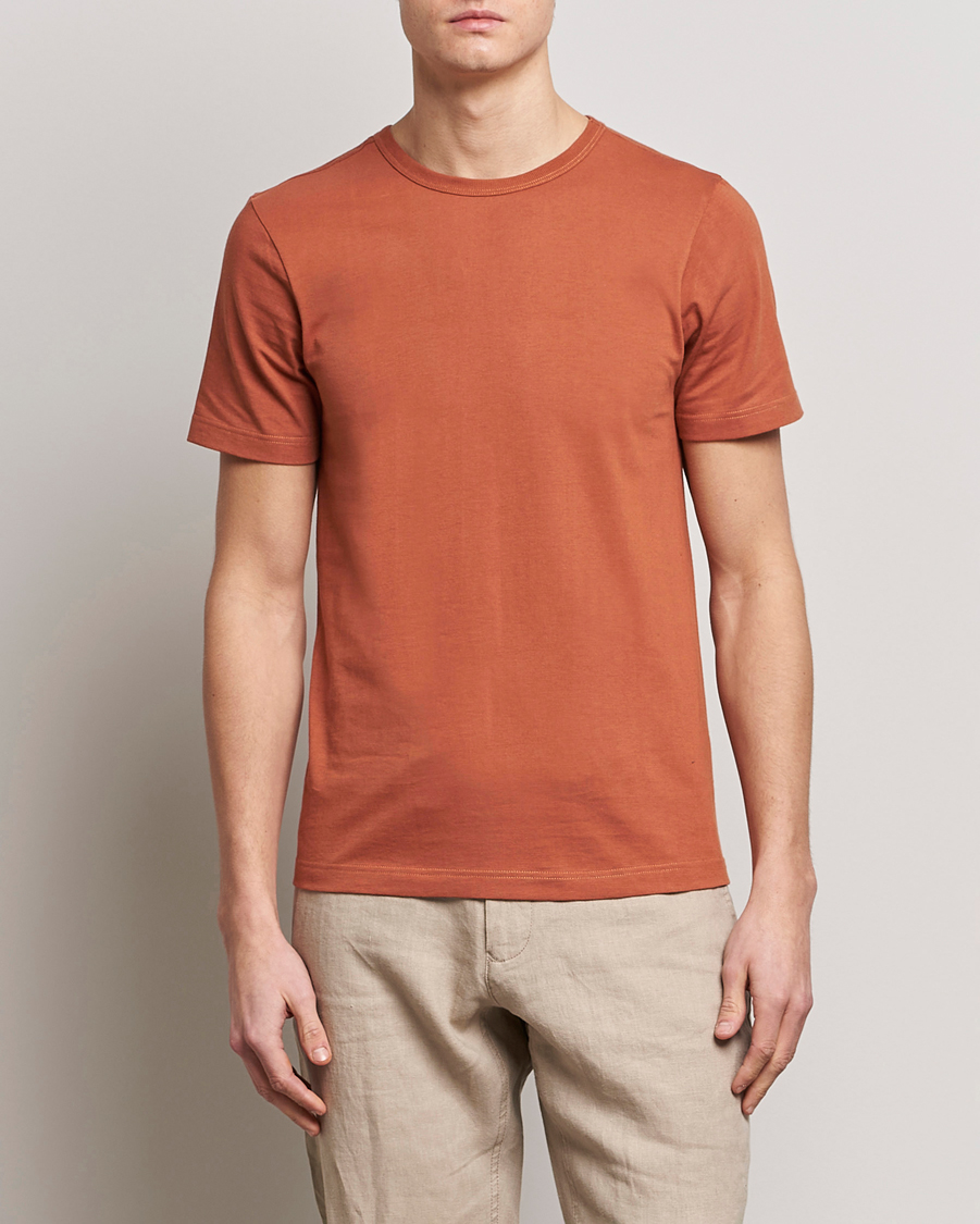 Herr | T-Shirts | Merz b. Schwanen | 1950s Classic Loopwheeled T-Shirt Sierra Red
