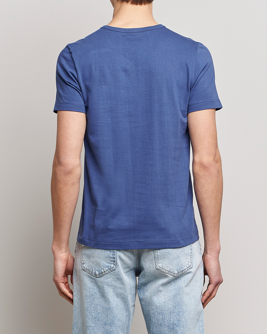 Herr | T-Shirts | Merz b. Schwanen | 1950s Classic Loopwheeled T-Shirt Pacific Blue