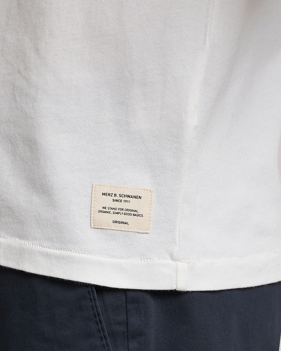 Herr | Pikéer | Merz b. Schwanen | Organic Cotton Washed Polo White
