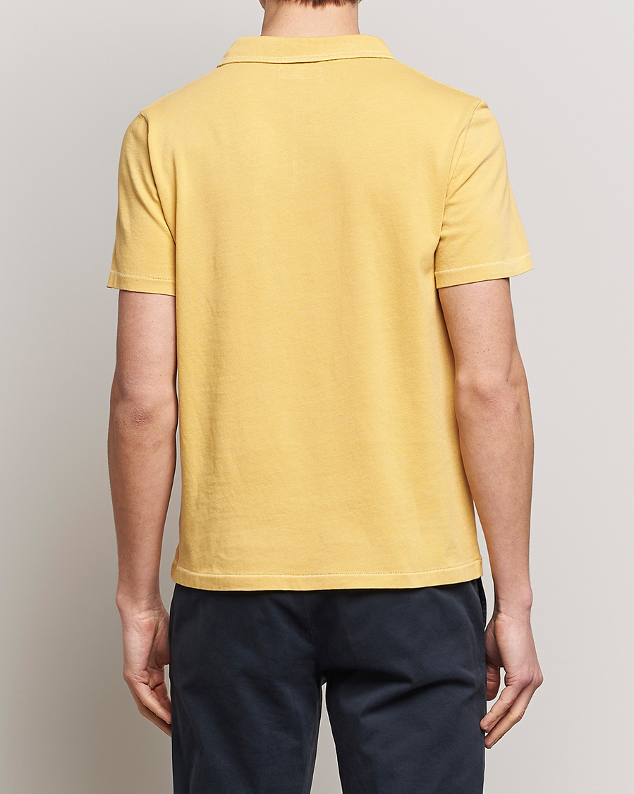 Herr | Pikéer | Merz b. Schwanen | Organic Cotton Washed Polo Sunshine Yellow