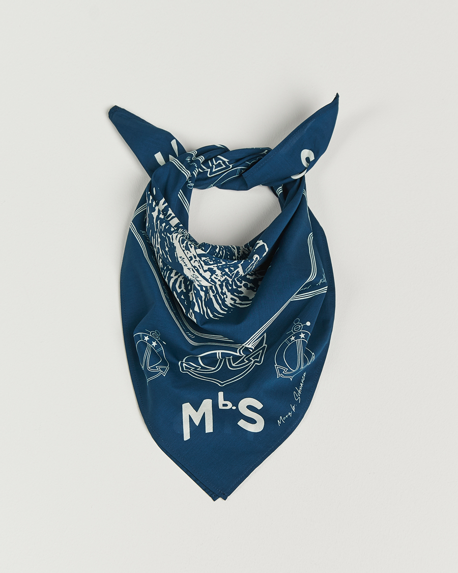 Herr | Scarves | Merz b. Schwanen | Cotton Bandana Ink Blue