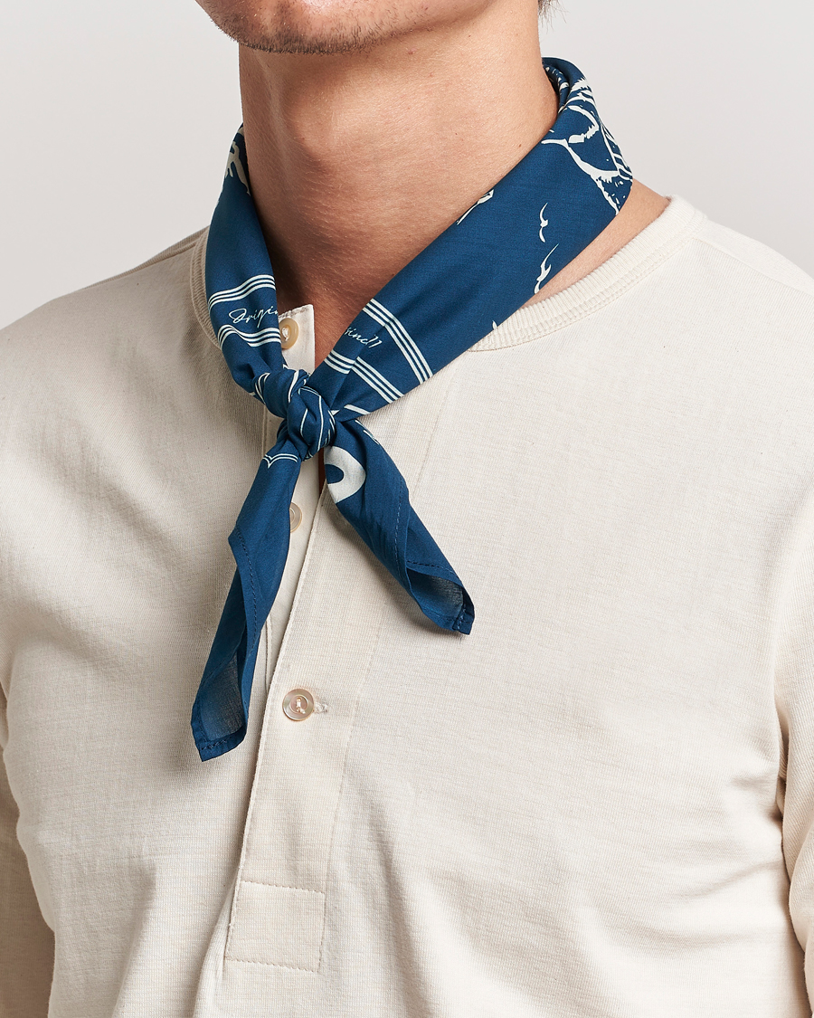 Herr | Scarves | Merz b. Schwanen | Merz b. SchwanenCotton BandanaInk Blue