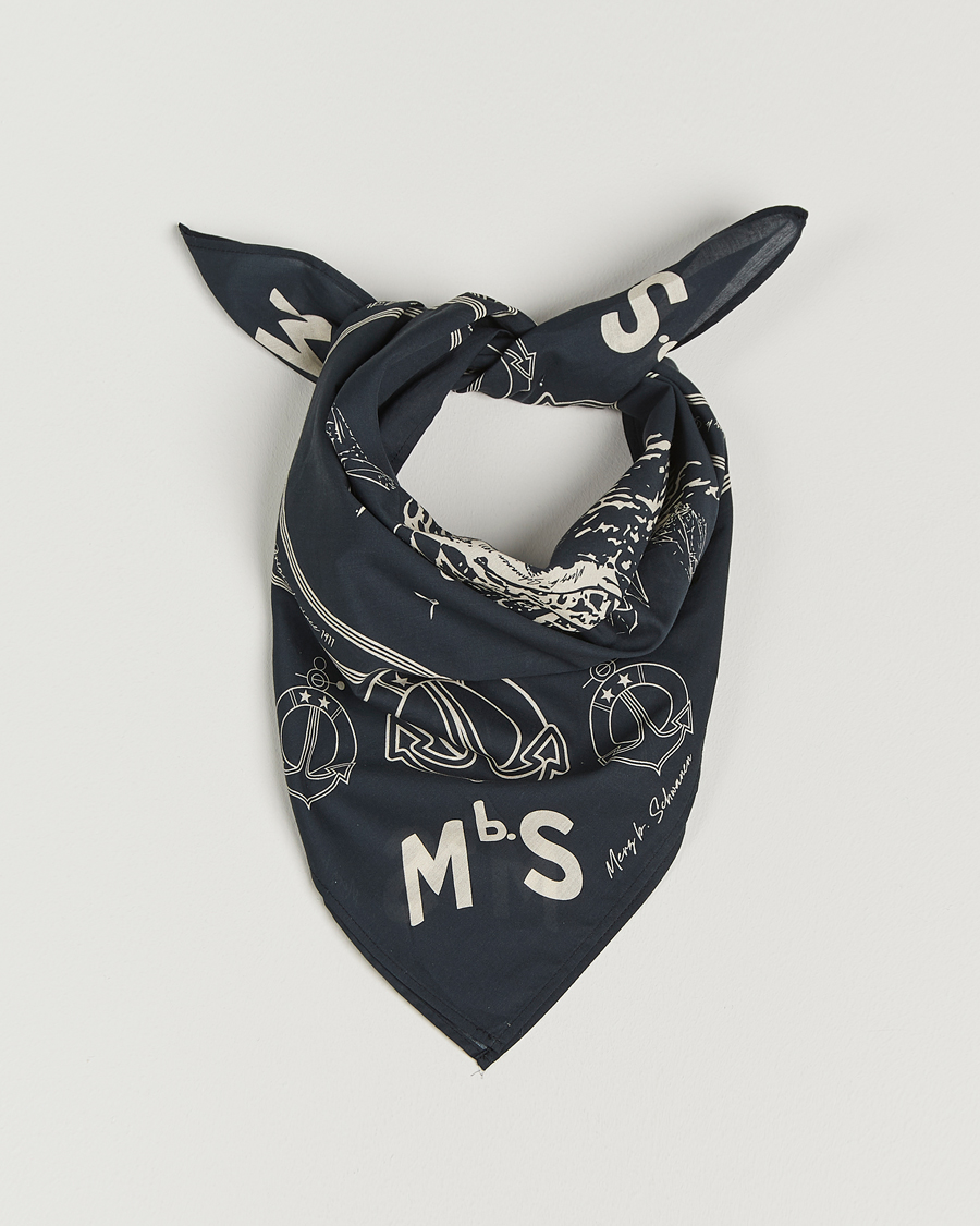 Herr | Scarves | Merz b. Schwanen | Cotton Bandana Charcoal