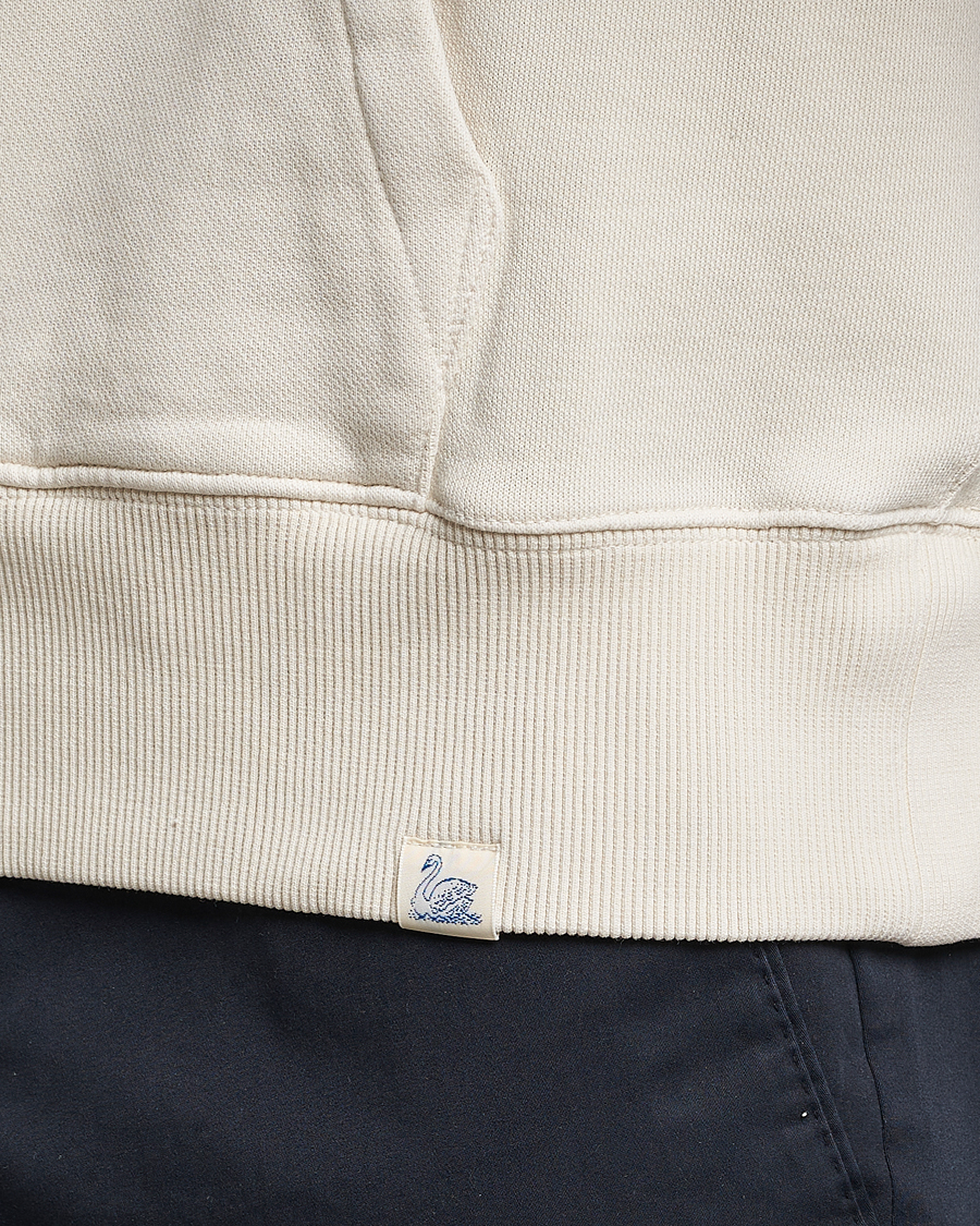 Herr | Tröjor | Merz b. Schwanen | Organic Cotton Washed Hoodie Oat