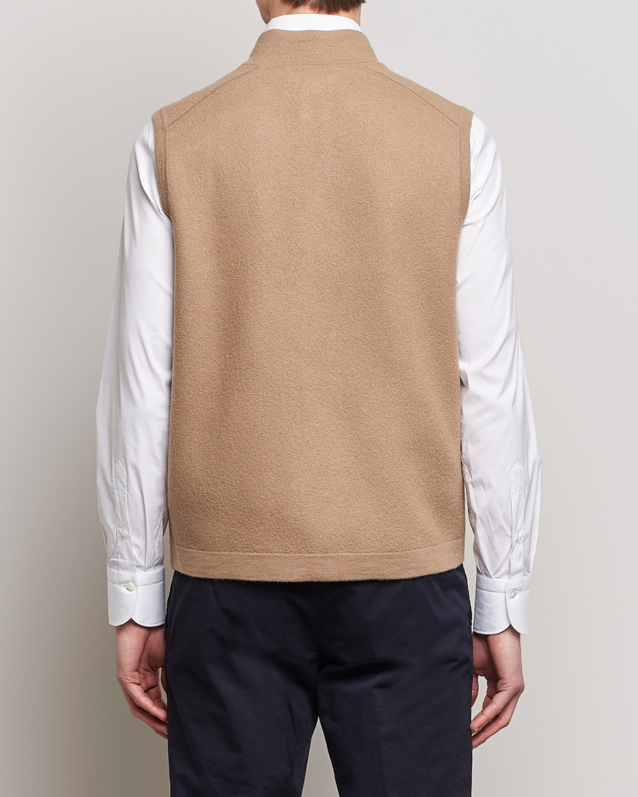 Herr | Västar | Morris Heritage | Pierre Boiled Wool Vest Camel