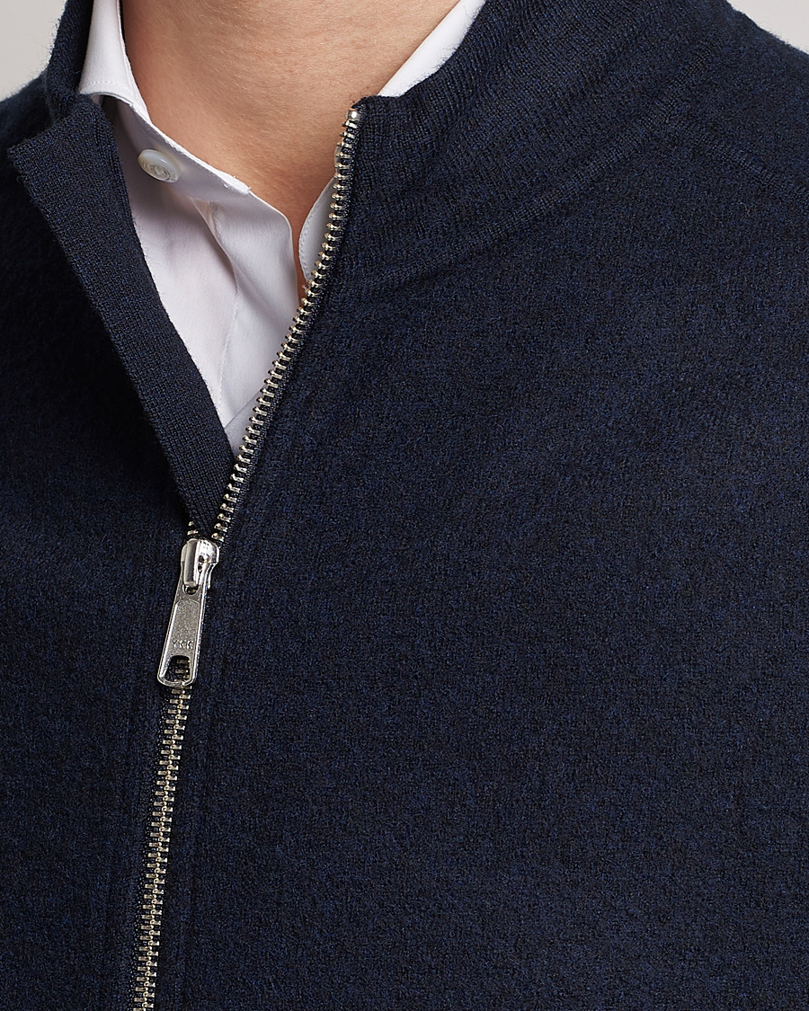 Herr | Västar | Morris Heritage | Pierre Boiled Wool Vest Navy