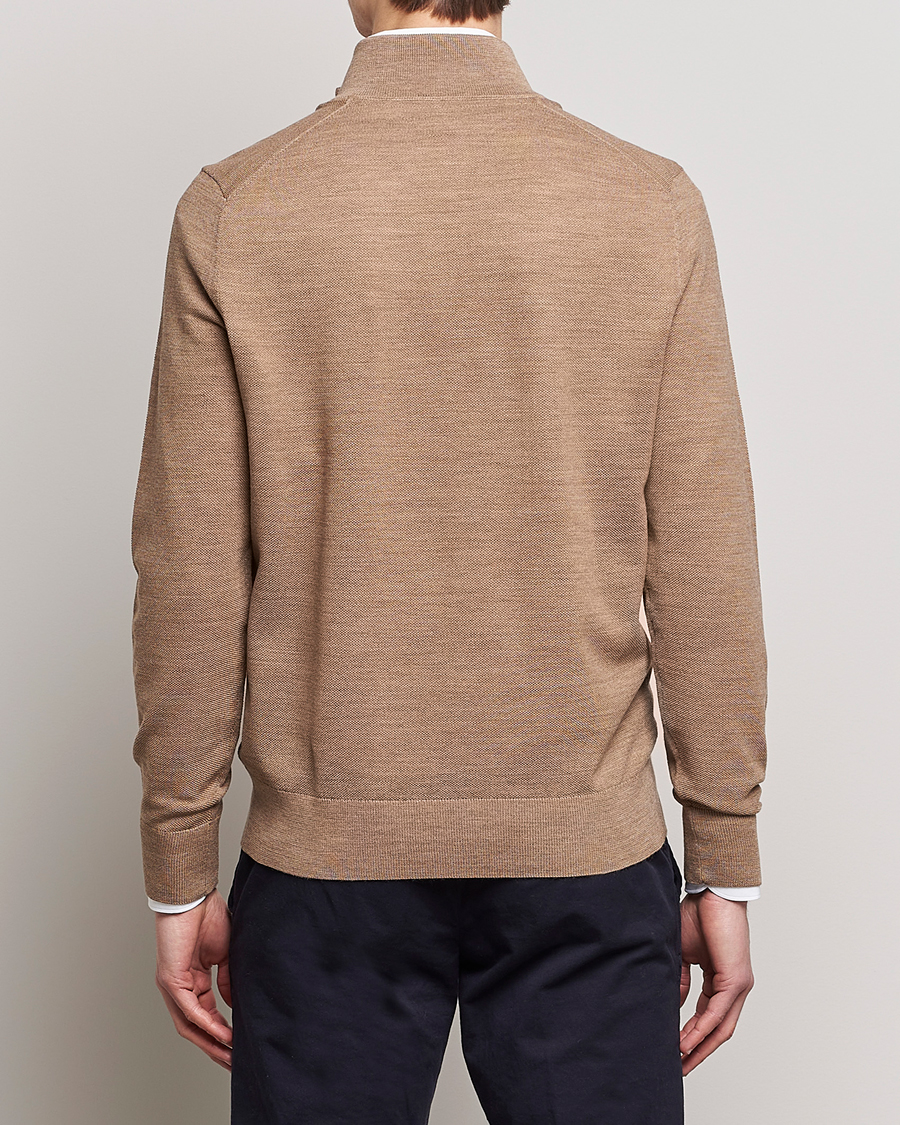Herr | Tröjor | Morris Heritage | Alberto Merino Half Zip Camel