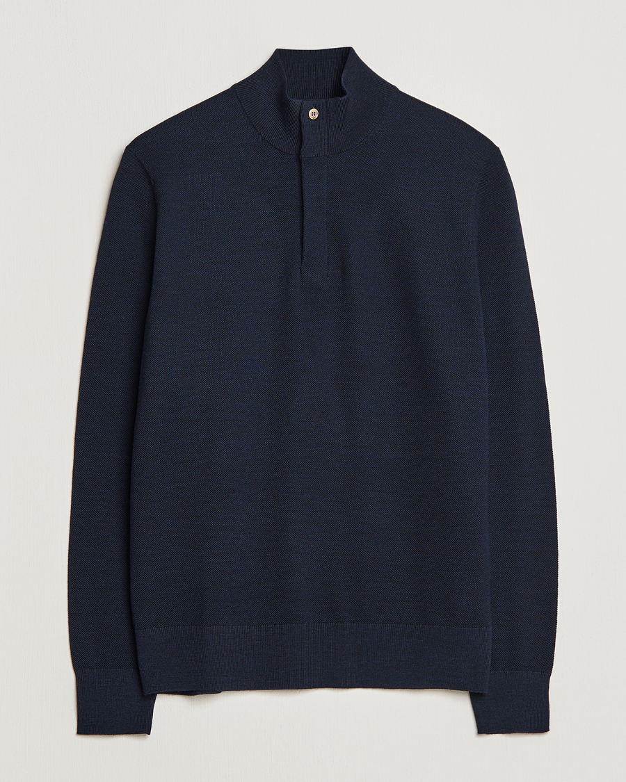 Herr | Tröjor | Morris Heritage | Alberto Merino Half Zip Navy