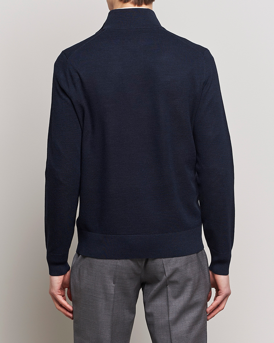 Herr | Tröjor | Morris Heritage | Alberto Merino Half Zip Navy