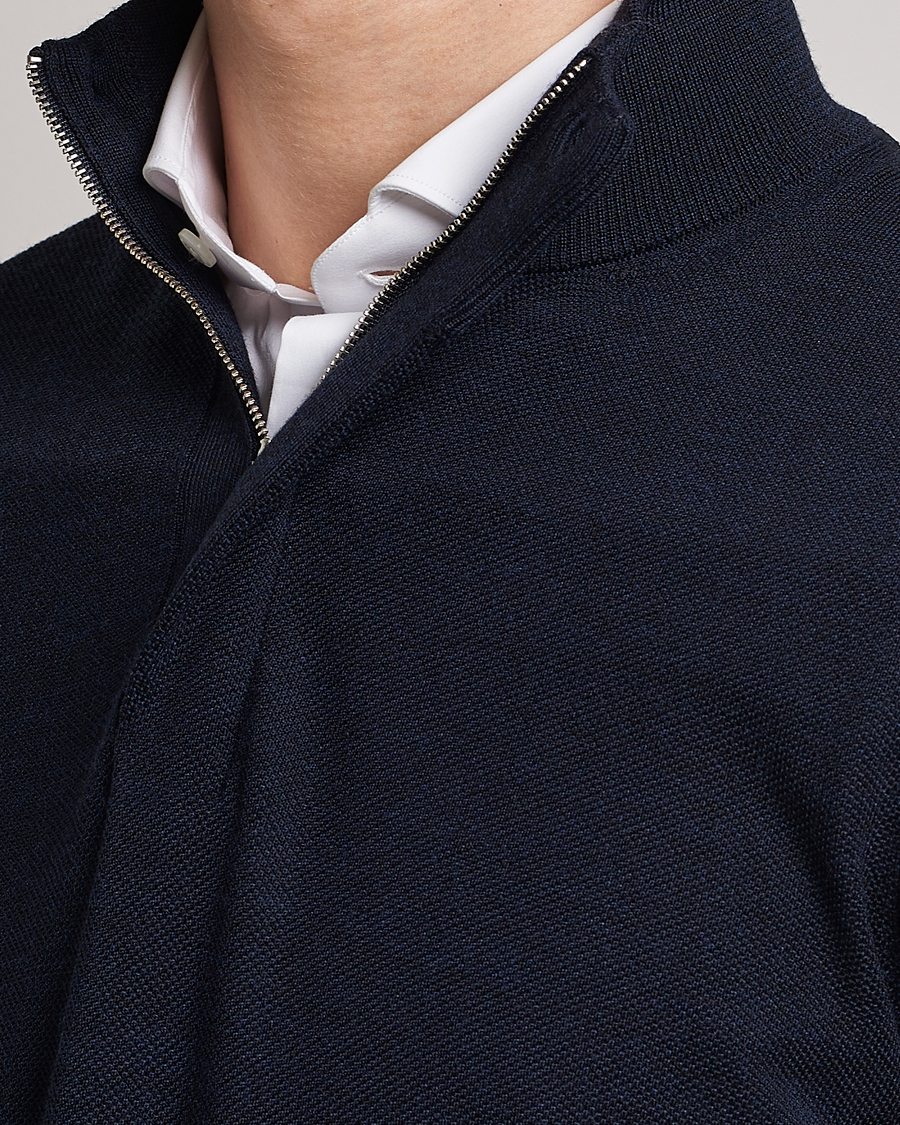 Herr | Tröjor | Morris Heritage | Alberto Merino Half Zip Navy