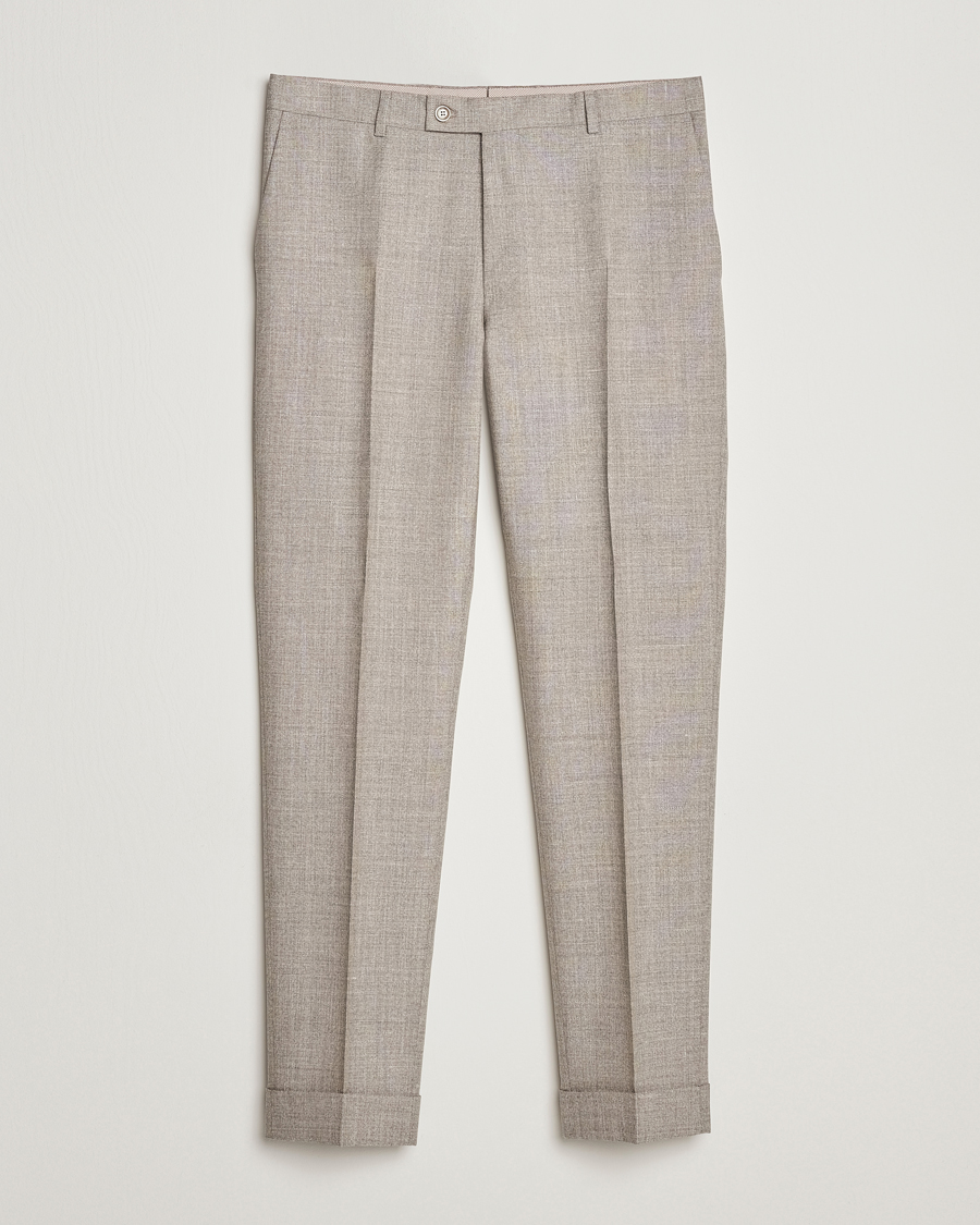 Herr | Byxor | Morris Heritage | Jack Tropical Suit Trousers Khaki