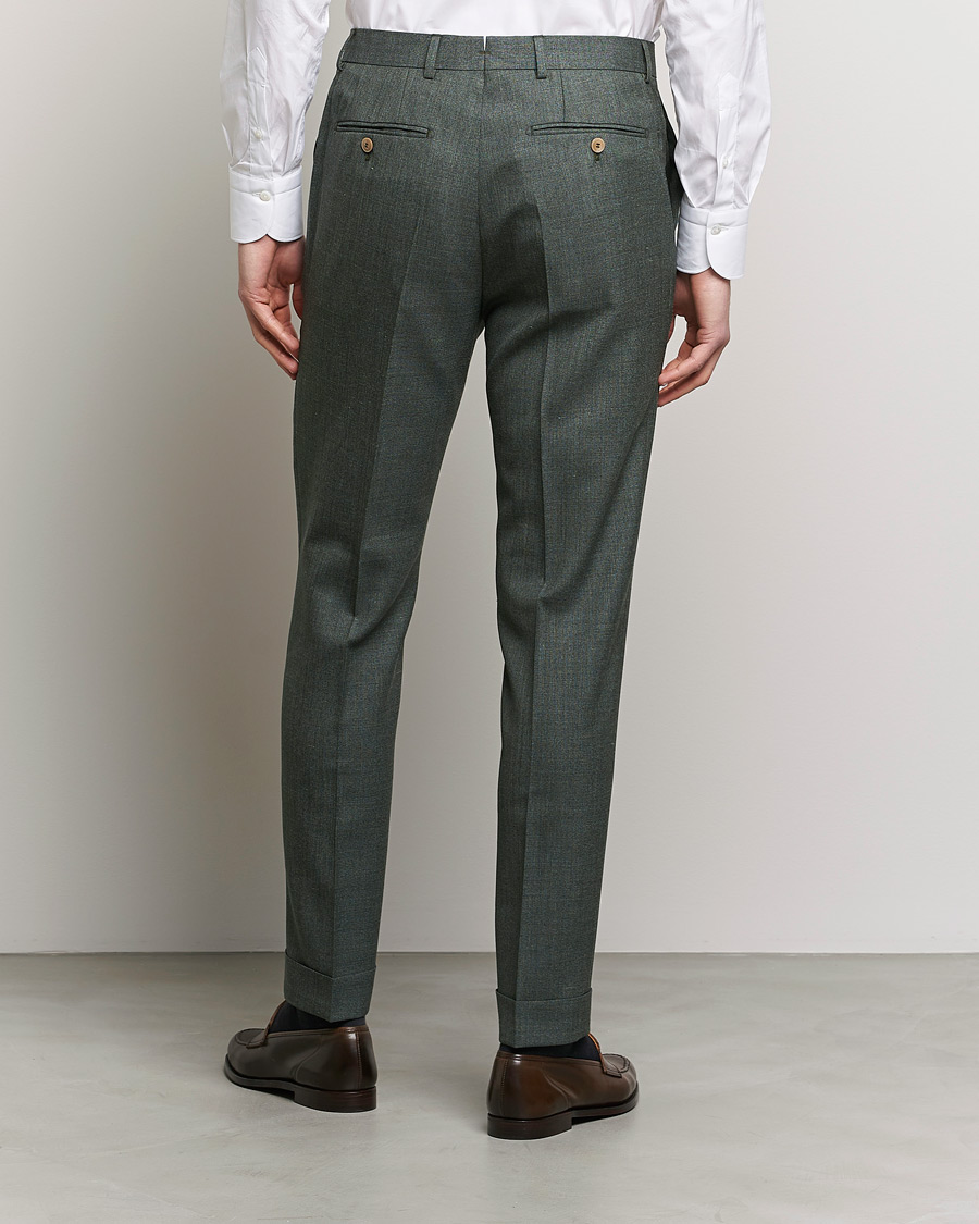 Herr | Byxor | Morris Heritage | Jack Tropical Suit Trousers Green