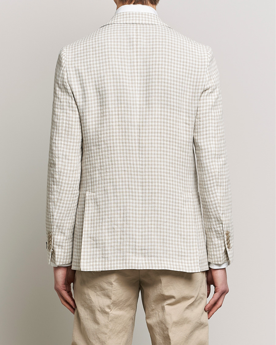 Herr | Kavajer | Morris Heritage | Mike Check Linen Blazer Off White