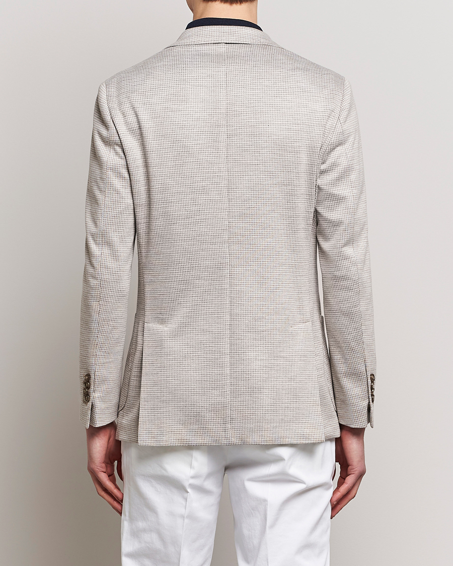 Herr | Kavajer | Morris Heritage | Mike Dogtooth Jersey Blazer Beige