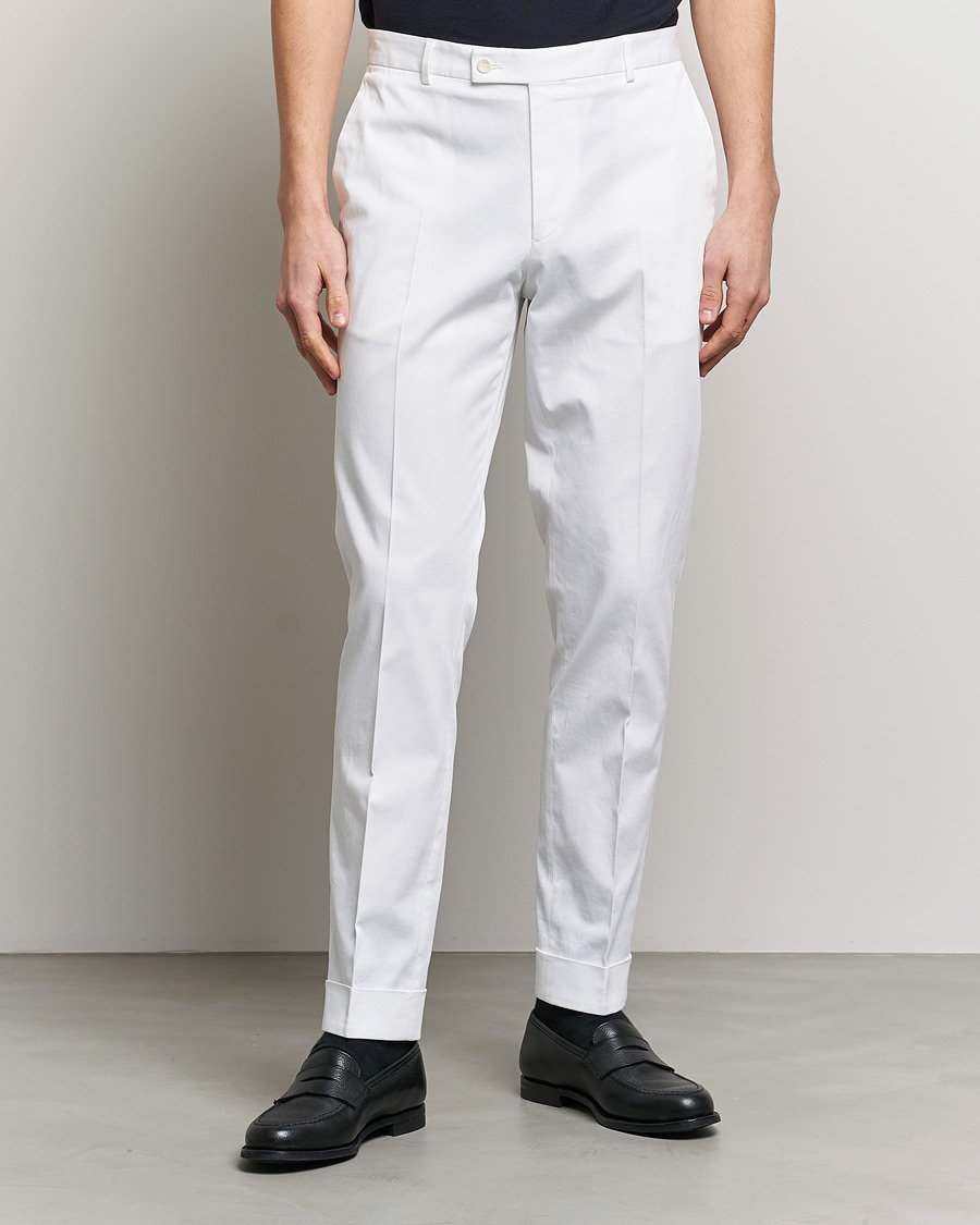 Herr | Preppy Authentic | Morris Heritage | Jack Cotton Trousers Off White