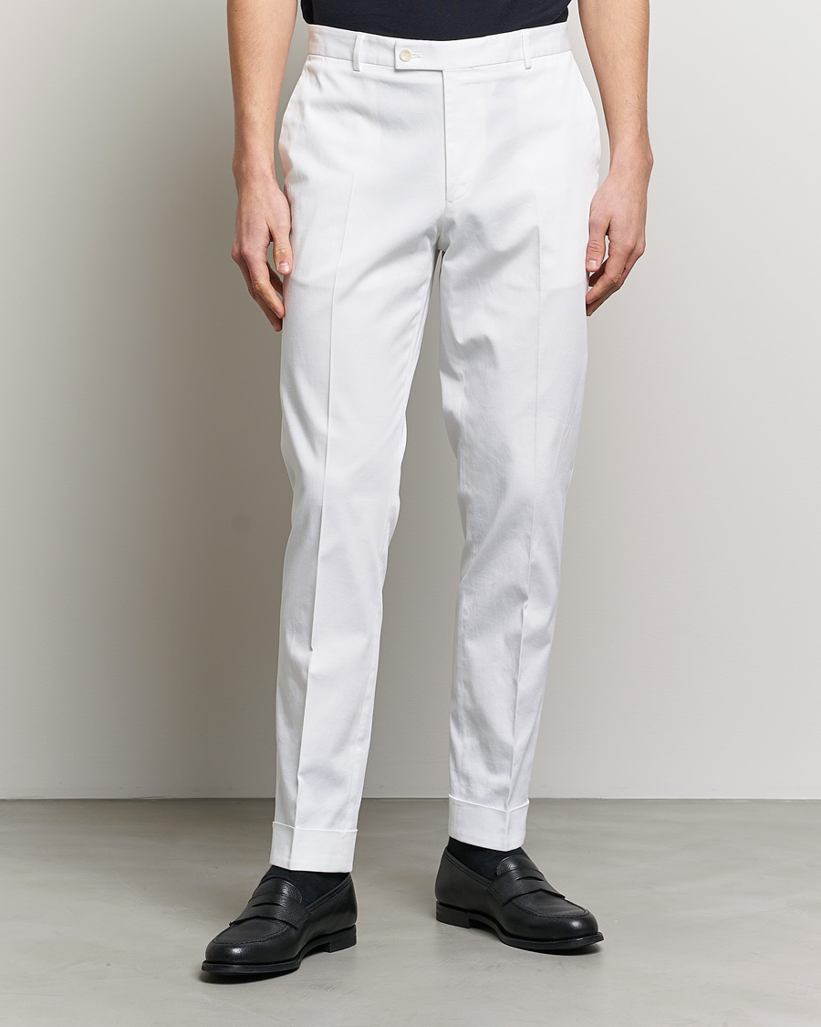 Herr | Byxor | Morris Heritage | Jack Cotton Trousers Off White