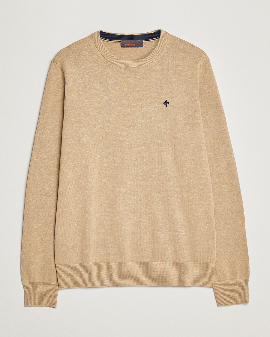 Herr | Tröjor | Morris | Harold Summer Crew Neck Camel