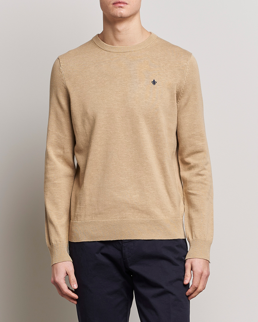 Herr | Tröjor | Morris | Harold Summer Crew Neck Camel