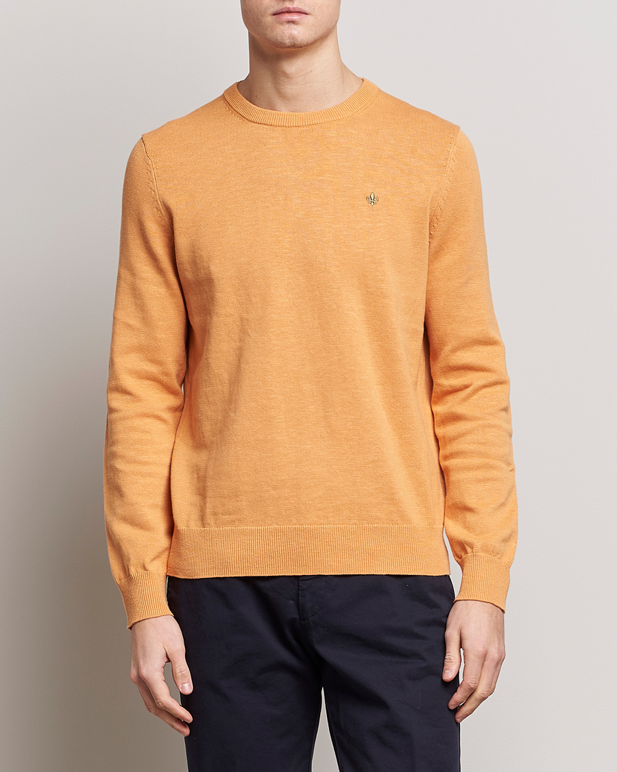 Herr | Tröjor | Morris | Harold Summer Crew Neck Orange
