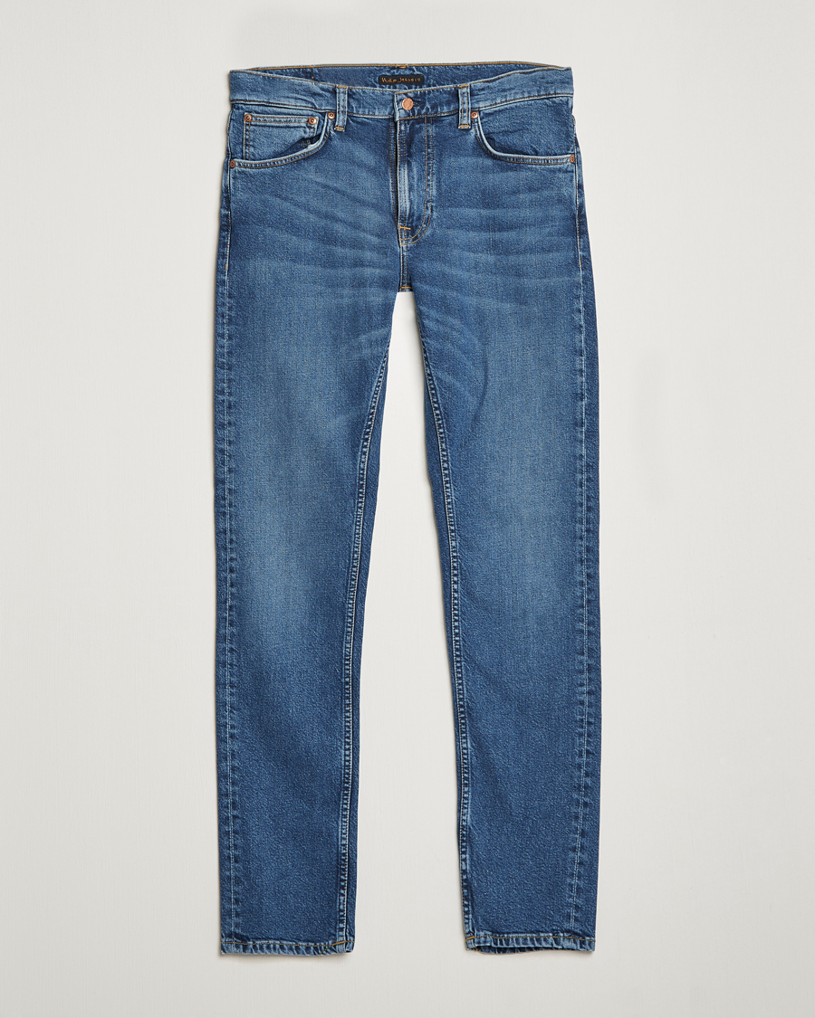 Herr | Jeans | Nudie Jeans | Lean Dean Jeans Blue Mud