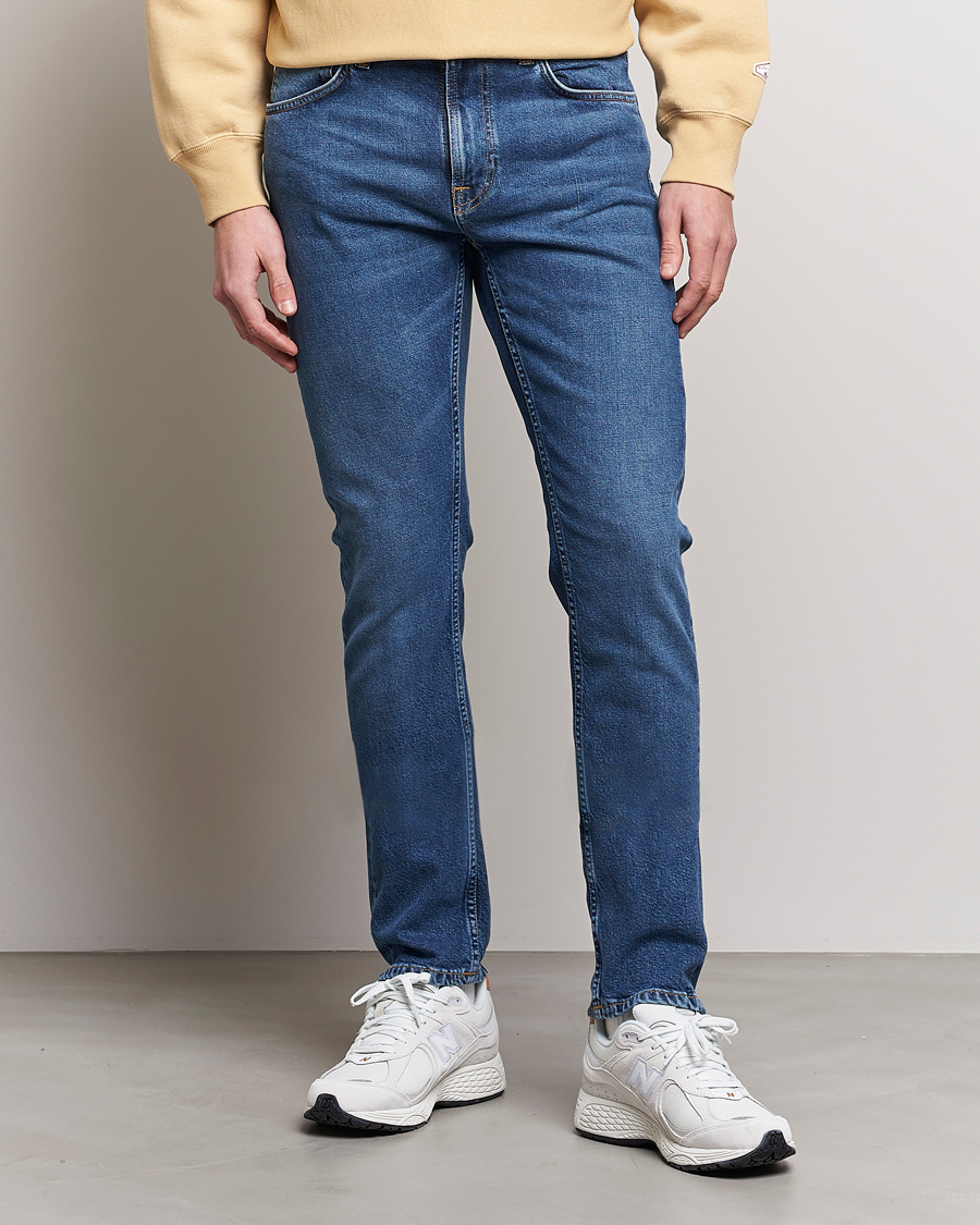 Herr | Jeans | Nudie Jeans | Lean Dean Jeans Blue Mud