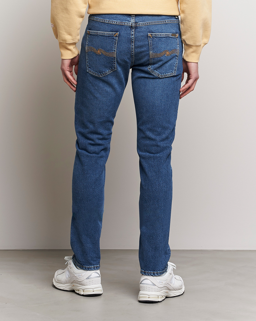 Herr | Jeans | Nudie Jeans | Lean Dean Jeans Blue Mud
