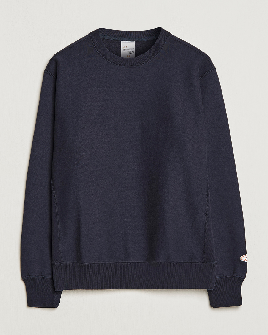 Herr | Tröjor | Nudie Jeans | Hasse Crew Neck Sweatshirt Navy