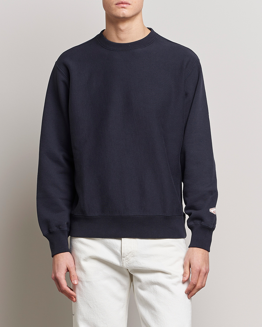 Herr | Tröjor | Nudie Jeans | Hasse Crew Neck Sweatshirt Navy