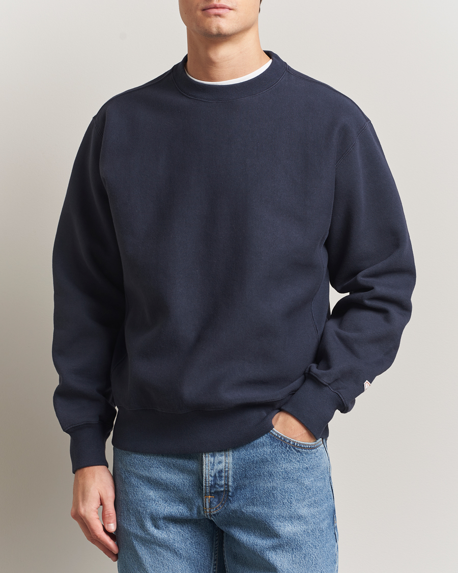 Herr | Tröjor | Nudie Jeans | Hasse Crew Neck Sweatshirt Navy