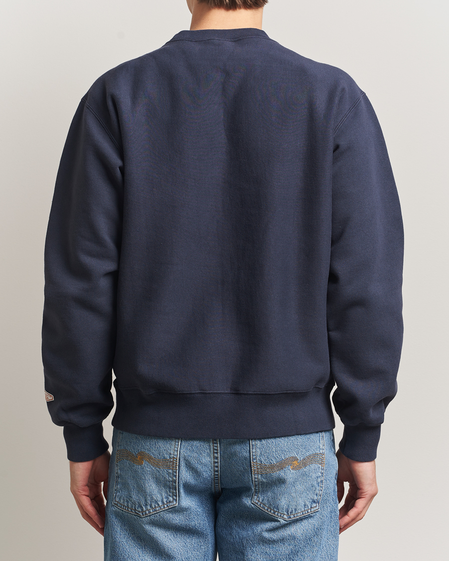 Herr | Tröjor | Nudie Jeans | Hasse Crew Neck Sweatshirt Navy