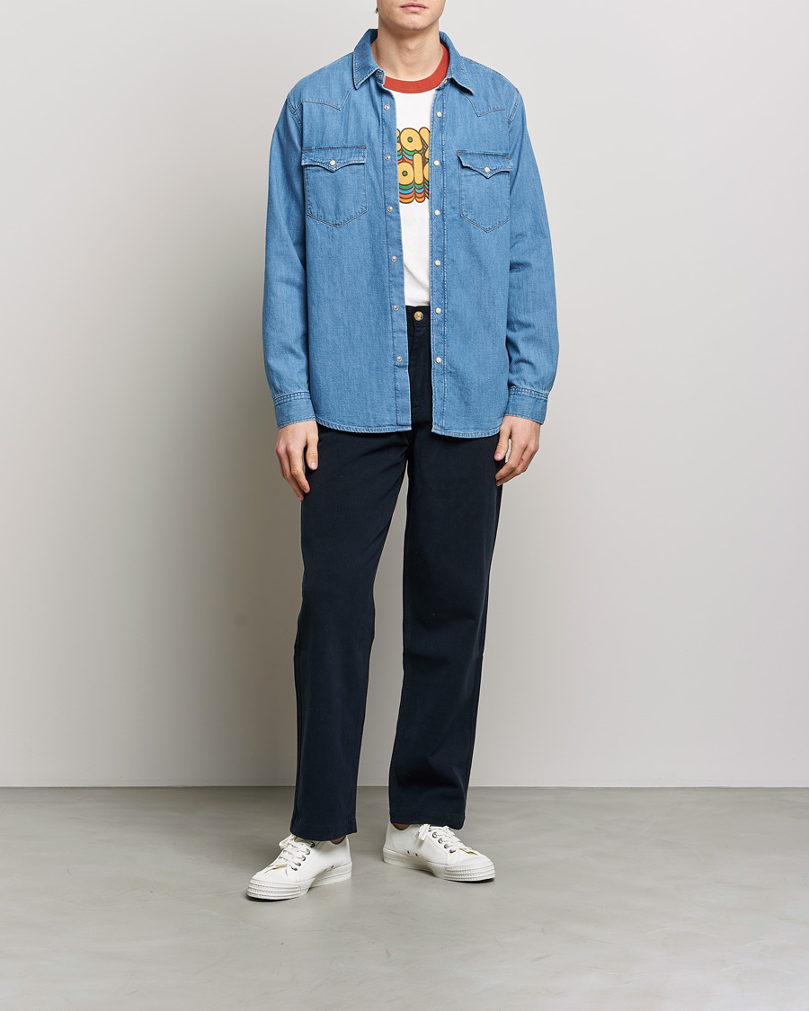 Herr | Skjortor | Nudie Jeans | George Denim Shirt Another Kind Of Blue